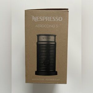 Nespresso Aeroccino 3 Electric
Milk Frother - Black (3694-US-BK)
- New In Box